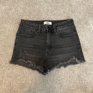 J Brand Charcoal Black Jean Shorts